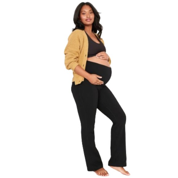 🌿🎉HP🎉 Old Navy Maternity Rollover Waist PowerChill Bootcut Leggings [MM]🌿 - Picture 2 of 10